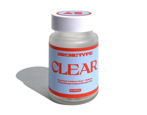 ARCHETYPE CLEAR Microdose Capsules de Champignons (Flacon de 50)