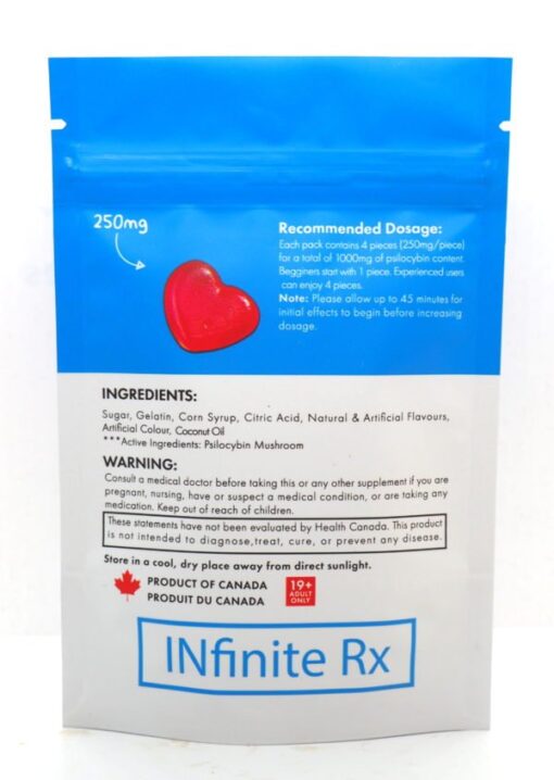 INfinite Rx Shroom Infused Heart Gummies Edibles (1000mg)