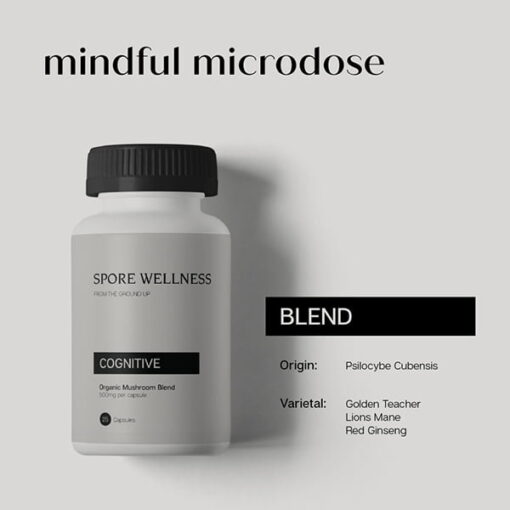 Spore Wellness (Cognitive) Microdosing Mushroom Capsules